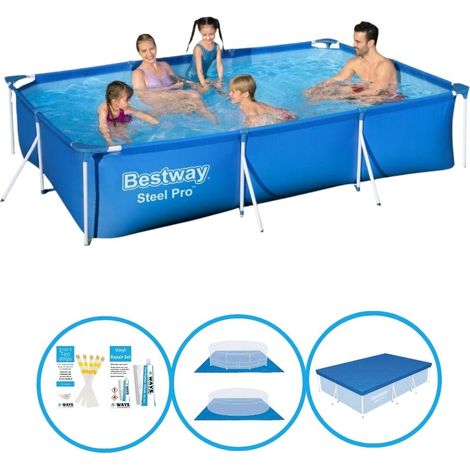 Bestway Steel Pro Rechteckig - 300x201x66 cm - 5-teilig S22715
