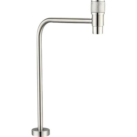 Robinet d'eau potable, grand volume d'eau sans plomb, robinet de filtre à eau en nickel brossé SUS304 en acier inoxydable RO pour évier de cuisine bar (1/4)