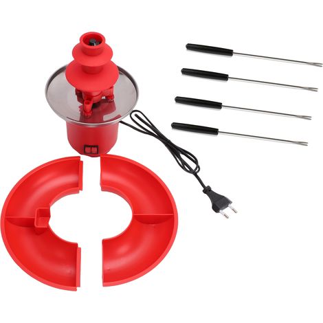 Fontaine à chocolat électrique à 3 niveaux, fonte automatique du chocolat, idéale pour les fêtes, les bonbons, les anniversaires et les réunions de famille. Base en acier inoxydable. Prise européenne (1/5)