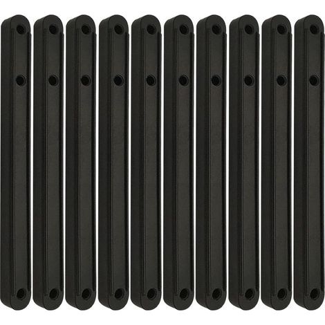 (noir, 180 mm)Glissières de tiroir en plastique, rails de guidage de boîtier de tiroir en plastique, rails de guidage d'armoire glissières, pour tiroir de meubles (1/5)