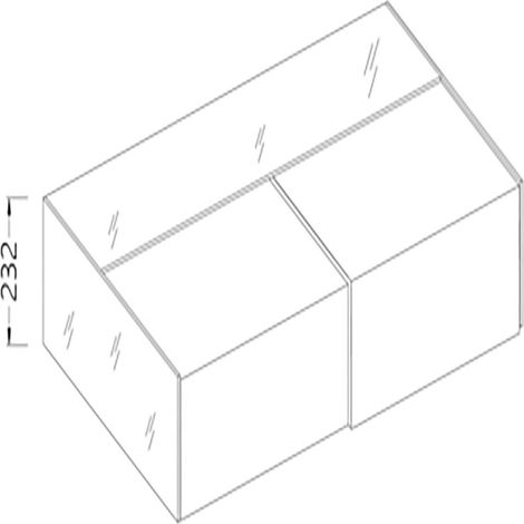 Option: vitrine soudée en verre et portes coulissantes - Diamond