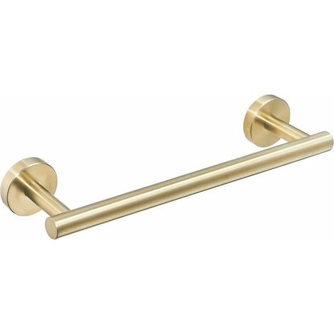 Porte-Serviettes Mural 30 cm, Acier Inoxydable SUS304, Porte-Serviette de Bain Brossé Doré, Accessoire Salle de Bain Moderne (1/5)