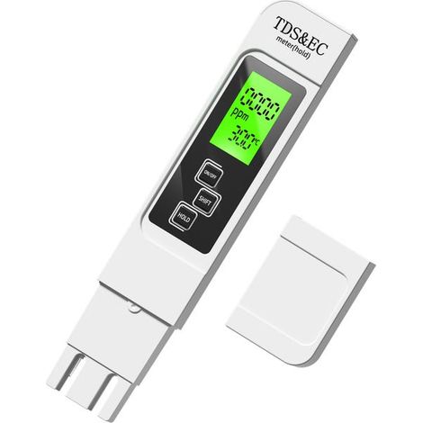Water quality tester - TDS/EC/thermometer (Celsius, Fahrenheit), suitable for drinking water, tap water and swimming pool water. (1/5)
