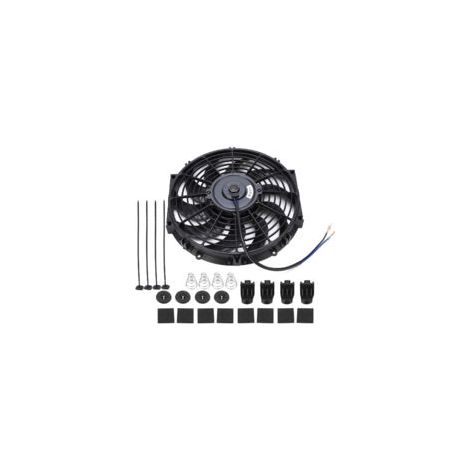 Ventilateur de refroidissement moteur 12 pouces Slim Push Pull 12V Débit d'air ≥800 CFM Installation universelle avec kit de montage (1/5)