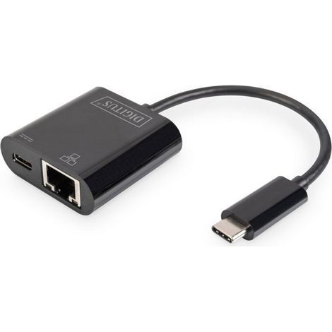 Digitus USB-C®, RJ45 Adapter [1x USB-C® Stecker - 1x RJ45-Buchse, USB-C® Buchse] DN-3027  inkl. RJ45 (1/5)