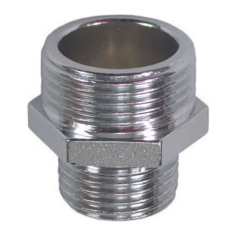 Niples ridotto ottone cromato - mm  3/8x 1/2