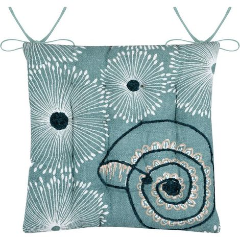 Galette de chaise marine 38x38 cm Barbade
