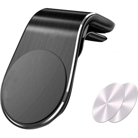 Support Voiture Magnétique à Grille d'aération Support Téléphone Voiture Universel pour iPhone XS XS Max XR X 8 Plus 7 Plus, Galaxy S10 S10+ S9+ Huawei P30 Pro P9 P10 and More (1/4)