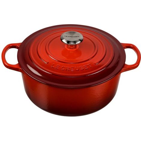 Le Creuset Signature Bräter rund 26 cm kirschrot