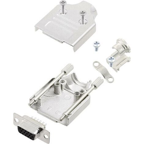 Kit embase SUB-D femelle Nombre de pôles: 15 encitech MHDM-09-HDS15-K 6355-0059-11 180 ° fût à soude (1/2)