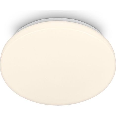 Briloner MOJO Plafoniera LED, luce bianca calda, protezione dalla polvere e dagli spruzzi d'acqua, bianco, Ø27 x 6,5 cm