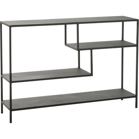 Étagère Design en Métal "Elsie" 120cm Noir (1/5)