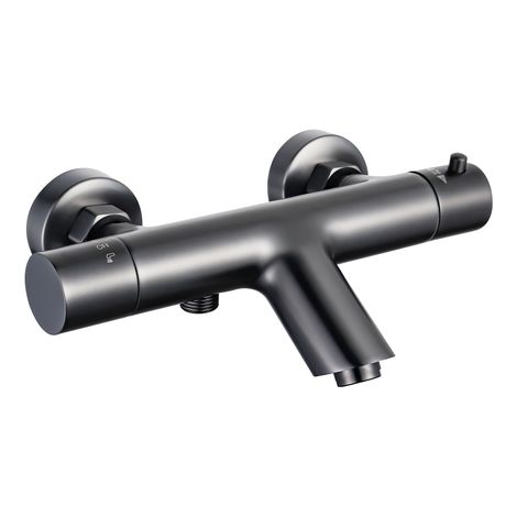 Fortifura Calvi Robinet de baignoire thermostatique Gunmetal (1/5)