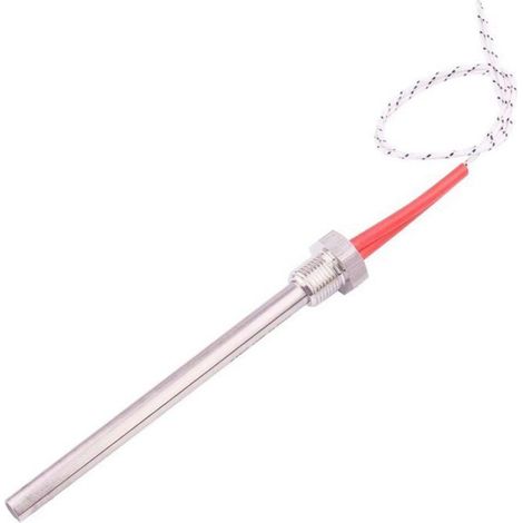 1 Résistance chauffante,Filetage M16,Acier inoxydable SUS304,220V 300W,Cheminée Barbecue Poêle (1/5)