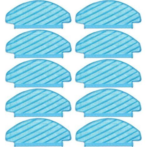 (10 Pieces) Washable and Reusable Mop Pads for ECOVACS DEEBOT OZMO T8/ T8+/ T8 AIVI/ T9/ T9 MAX/ N8 Pro Vacuum Cleaner, Mop Cloths, Durable Cleaning Wipes (1/5)