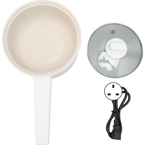 Casserole électrique 1,8L 700W, cuiseur multifonction portable monocouche avec long manche et câble d'alimentation pour la maison (1/5)
