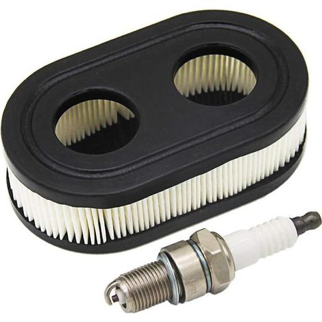 Filtre à air & Bougies d’allumage pour Moteurs Briggs & Stratton 550E 550EX Série Eco-Plus 575EX remplace Le 798339 798452 593260 093000er 09P0000 Moteur 4247 5432 5432K