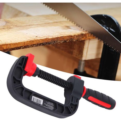Serre-joint à déclenchement rapide G-Clamp en plastique, 75 mm de capacité, idéal pour DIY et menuiserie (1/5)