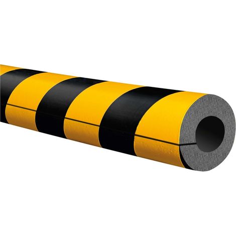 MORAVIA Vollrohrschutz Kreis 35/75 PU gelb/schwarz 1000mm (1/4)