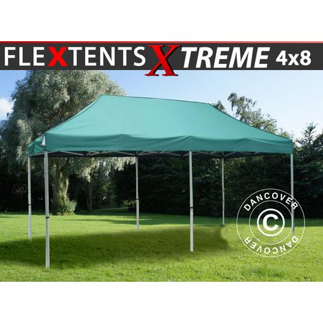 Faltzelt Faltpavillon Wasserdicht FleXtents Xtreme 60 4x8m Grün