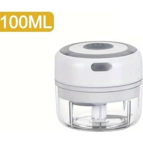 Hachoir électrique sans fil,mini USB,outil de gadgets de cuisine,fruits et légumes,100 ml,250ml- 105-White-100ml