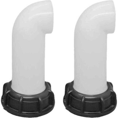 2 boquillas de válvula para tanque de agua IBC de 60 mm, adaptador de tanque (blanco) (1/4)