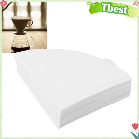 Tbest Filtres à café 100pcs Filtres Café Pulp Bois Doux Amélioration Du Goût Pour articles capsules V02 V01 100 pièces (1/5)