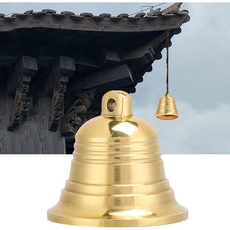 Clochette en Cuivre Feng Shui pour Attirer Prospérité et Harmonie - Décoration Ésotérique Porte-Bonheur (1/5)