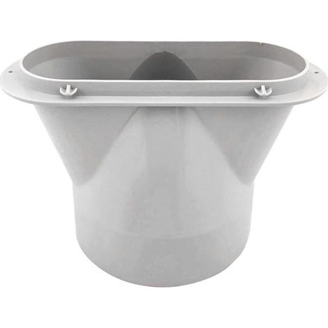 Abluftschlauchadapter für tragbare Klimaanlagenschläuche, Flachmundanschluss (13 cm) (1/4)