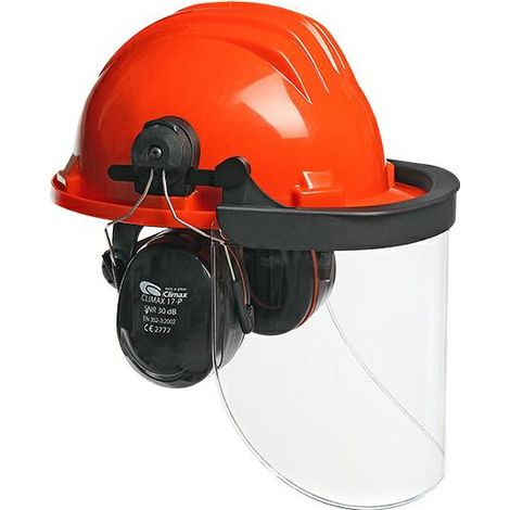Casco di protezione Climax arancione taglia regolabile