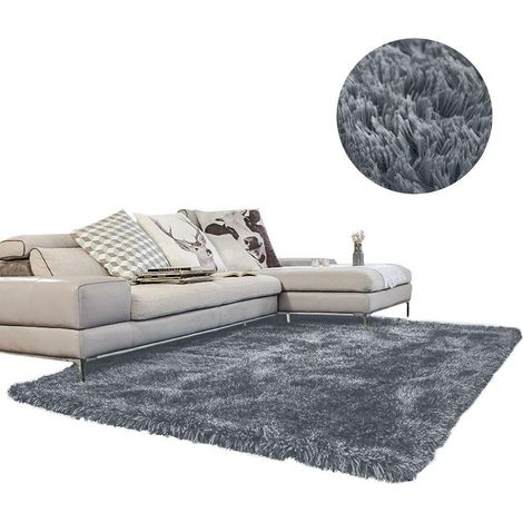 No-name STRADO alfombra gris oscuro 250 x 300 cm shaggy (1/3)