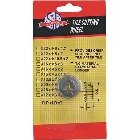 Rad ULTRA PRO (22,5x6 mm), Ersatz, für Fliesenschneider 212907, 212908 und 212910