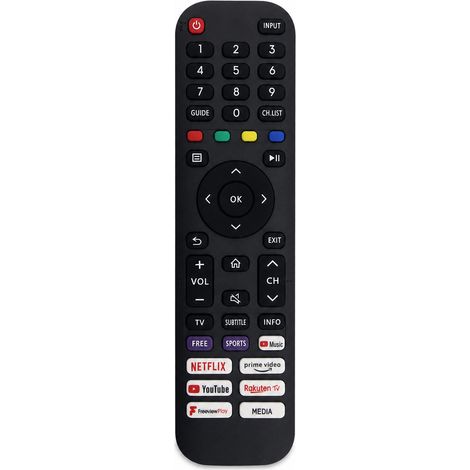 Télécommande de Remplacement Compatible TV Hisense EN2AG30H, Boutons Streaming, Sans Configuration (1/5)