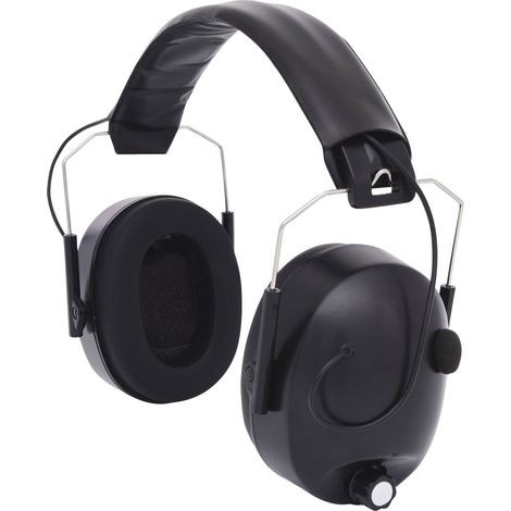 Ks Tools – Casque antibruit passif 85 dB – Micro intégré – Réduction sonore pour environnements bruyants – Ajustement volume rotatif - DB 1 PC
