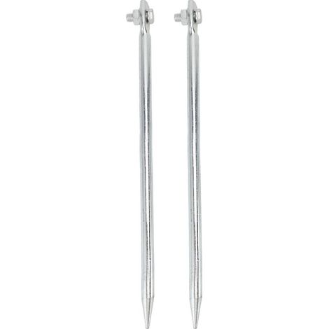 ‌2 Piquets de mise à la terre‌ cuivrés ‌12x300mm‌ connexion filetée pour clôtures électriques antennes paratonnerre (1/5)