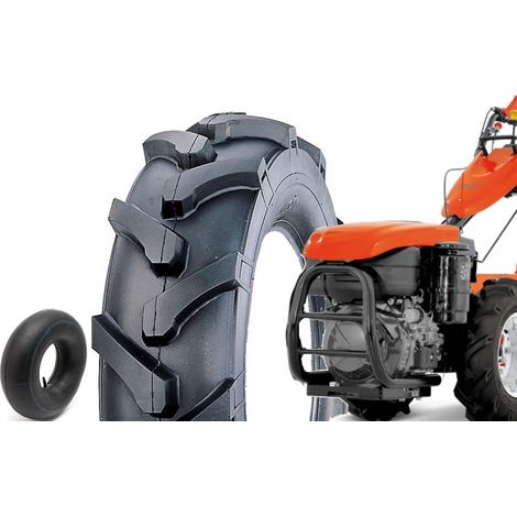 Pneumatico 5.00 - 10 Union + Camera Ruote Trattorino 6PR (TM) Motozappa Falciatrice Motocoltivatore Union
