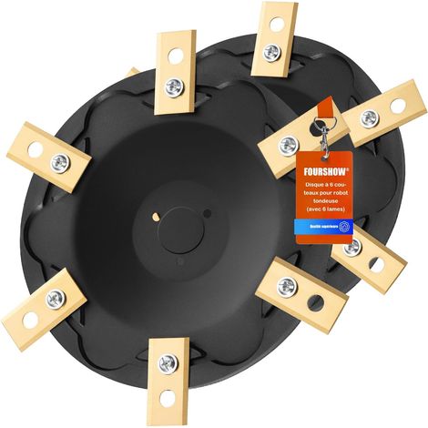 2 Disques de Lames + 12 Lames Compatibles avec A1600, A2500 et A3000, Disque de Lames pour Robot Tondeuse, Plateau Tournant de Tondeuse Robotisée
