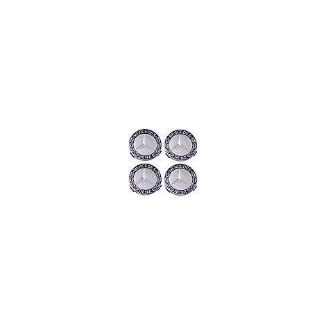 Enjoliveur 4 pièces pour Mercedes Benz 75mm - Bleu (1/5)