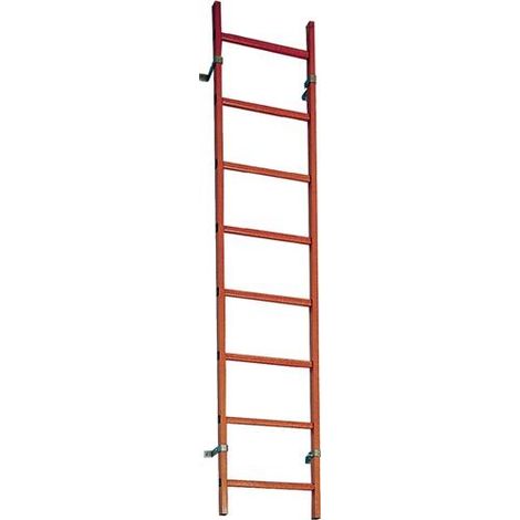 Schachtleiter GFK L.1120mm äußere B.350mm Holm-Gr.58 x 25mm Ku.-Sprosse 30x30mm (1/2)