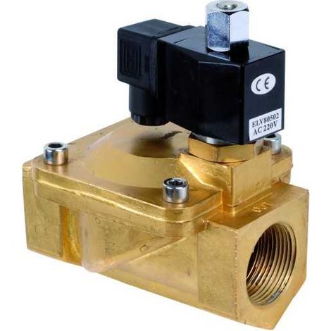 Electrovanne bronze 1''1/4 NO action indirecte
