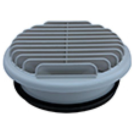 Atlantic – Entrée/sortie d'air murale PVC beige Ø160mm pour chauffe-eau thermodynamique – Compatible Odyssée et Calypso – 464043