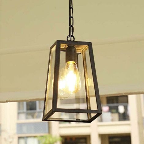 Outdoor Pendant Hanging Waterproof Chandelier Balcony Terrace Patio Fence Exterior Ceiling Suspension E27 Rustproof Aluminum,Waterproof Outdoor Chandelier (1/5)
