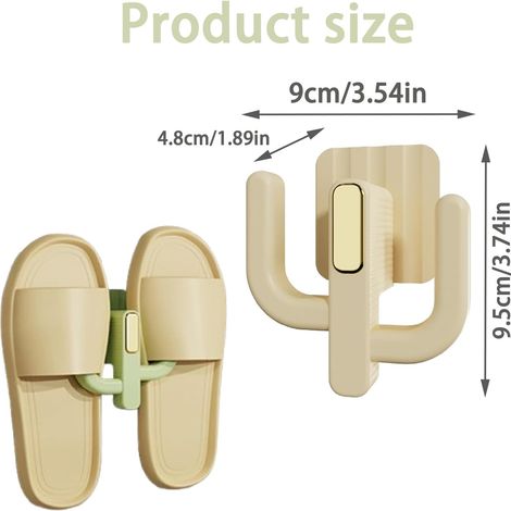 Sechsteiliges, selbstklebendes Wandschuhregal-Set zur Wandmontage, geeignet für Eingangsbereich, Badezimmer und Schuhschrank (1/4)