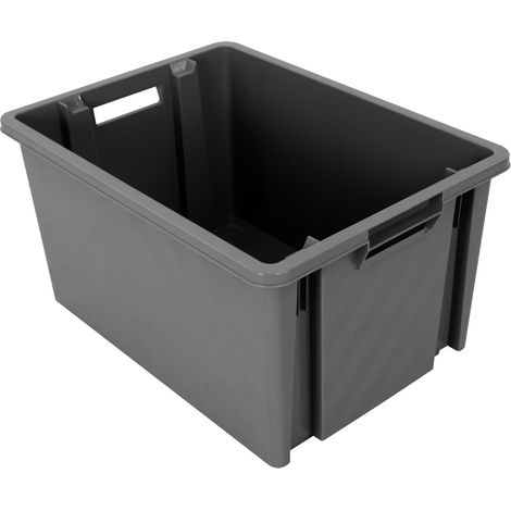 Bac Empilable et Gerbable Novabac 6L Gris Acier Novap (1/5)