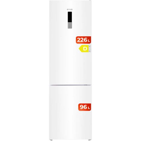 Frigorífico Combi EVVO F55, 226 l + 96 l, Blanco, Total No Frost (1/4)