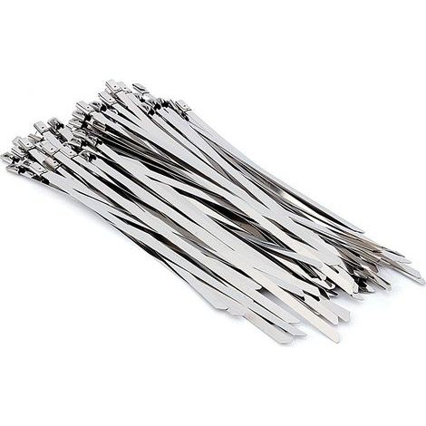 50 Stück selbstsichernde Auspuffbefestigungen aus Edelstahl, 8 Zoll (4,62 mm) (1/5)