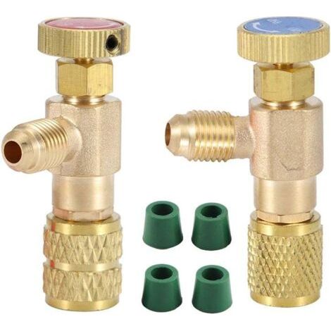 royaluxe-Vanne De Charge De Refrigerant R22 R410, Soupape De Securite De Liquide Refrigerant De Climatisation Vannes De Controle De Debit En Cuivre Soupape De Securite En Cuivre Et Fluor