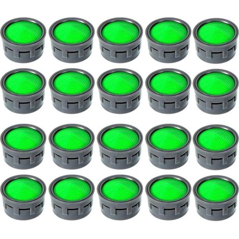 Pack of 20 plastic tap aerator nozzles for kitchen and bathroom (1/5)