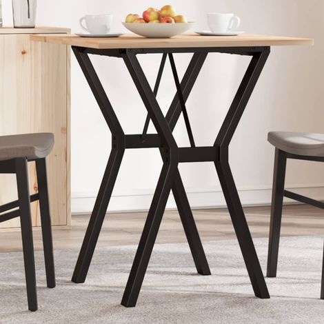 Esstisch Y-Gestell 60x60x75 cm Massivholz Kiefer und Stahl
