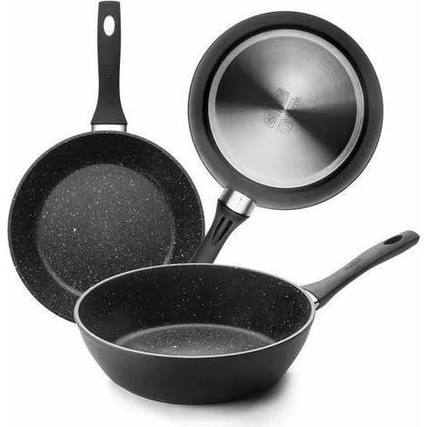 Ibili Natura Padella 28 cm Argento Antiaderente